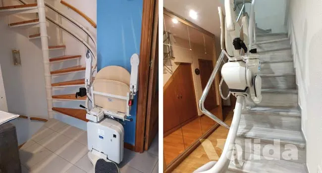Sillas salvaescalera para escaleras muy estrechas