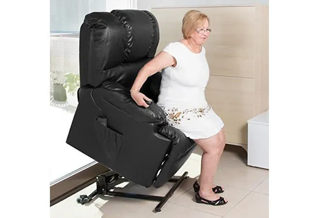 Seient reclinable  per a persona amb problemes de mobilitat.