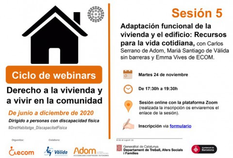 webinar sobre adaptació d'habitatges i edificis