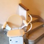 Cadira salvaescales SOCIUS instal·lada en comunitat de veïns de Bérriz a Vizcaya