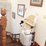 Cadira salvaescales Socius instal·lada a casa particular de Bargota a Navarra
