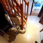 Silla salvaescaleras para escaleras de madera en Madrid