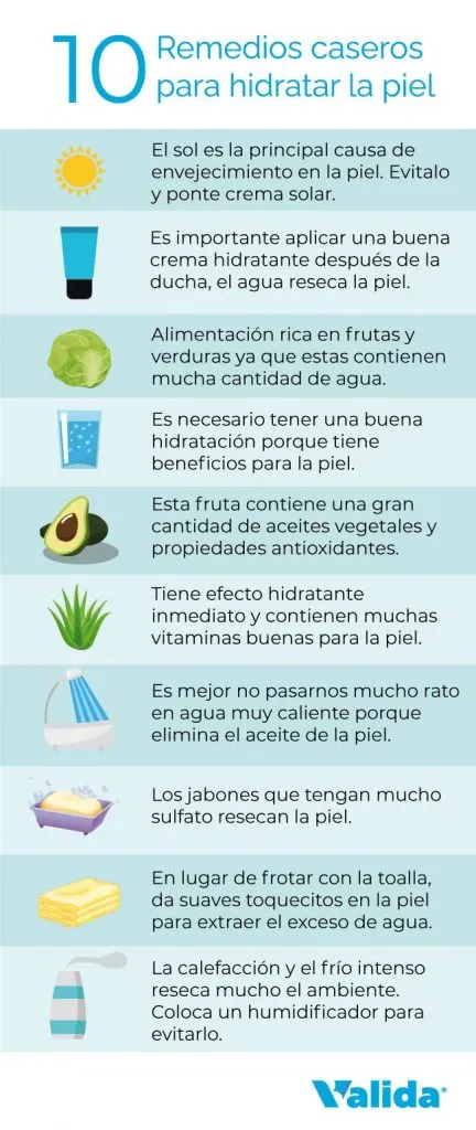 Remedios caseros para hidratar la piel de persona mayor