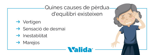 Causes que provoquen perdre l'equilibri.