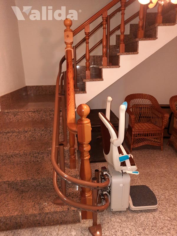Salvaescaleras plegables en Riós