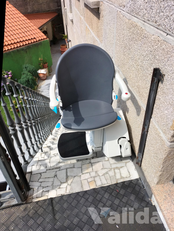 Silla sube escaleras en Pontevedra