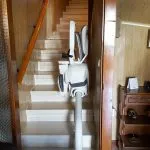 Silla salvaescaleras en chalé en Alcubierre