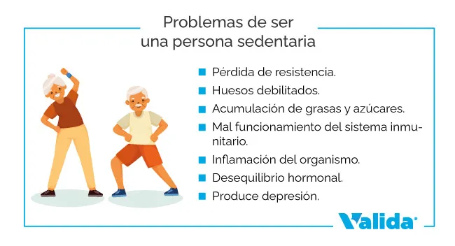 Problemas de ser sedentario