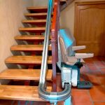 Salvaescaleras curvo en Boadilla del monte
