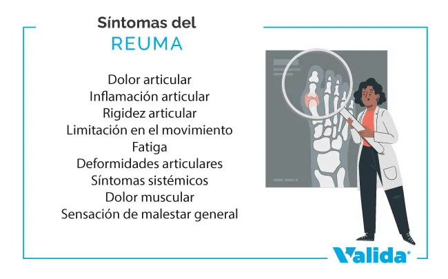 Síntomas del reuma